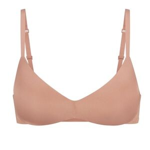 SKIMS Wireless Form Pushup Plunge Bra Sienna NWT